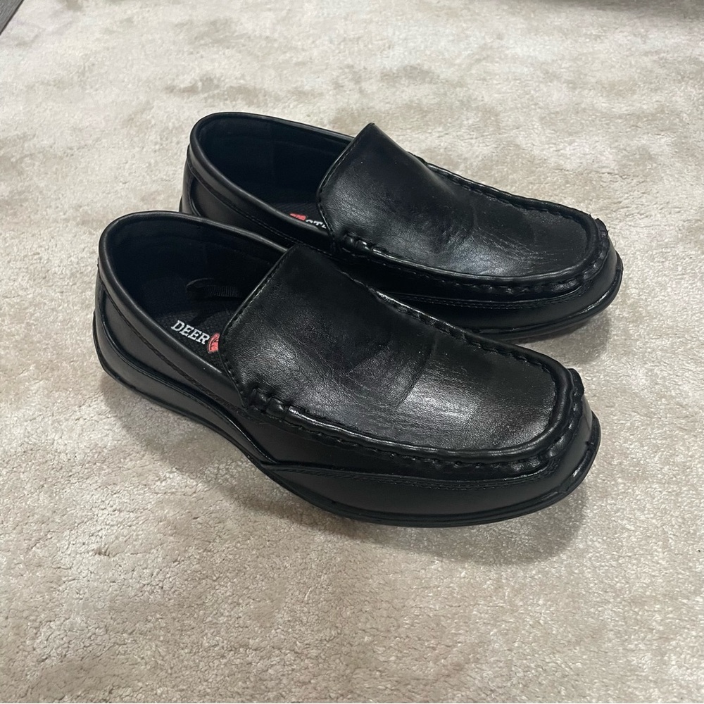 Deer Stags boys Classic Black Slip-On Loafers